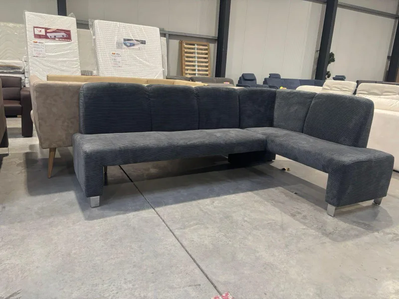 Eckbank Cord Anthrazit 244x157 cm Esszimmer D&D Hamm - Bild 2