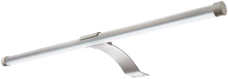 LED Aufsatzleuchte silberfarben 40 cm mit Steckdose