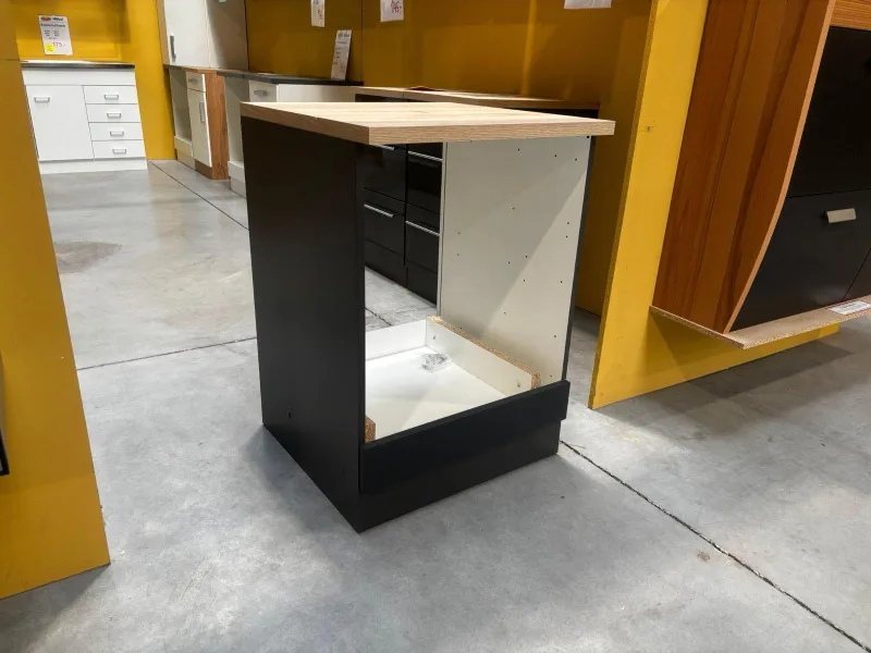 Herdumbauschrank 60x60x85cm Grafit Anthrazit Sonoma
