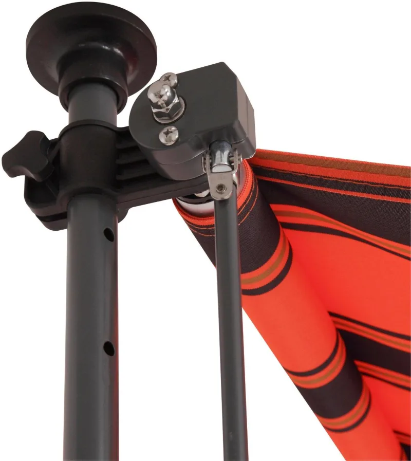 Klemm-Markise 350x150 cm orange-braun Aluminium - Bild 3