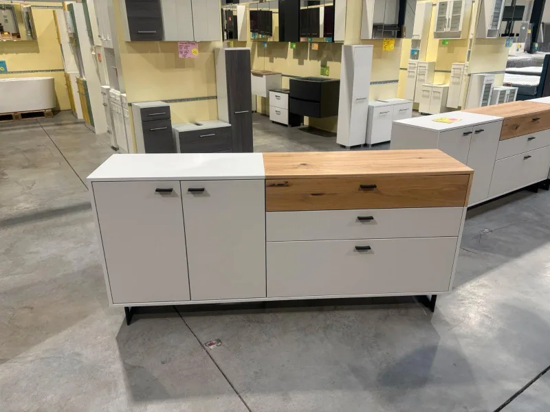 Sideboard Weiß 184x42x85 cm D&D Möbel