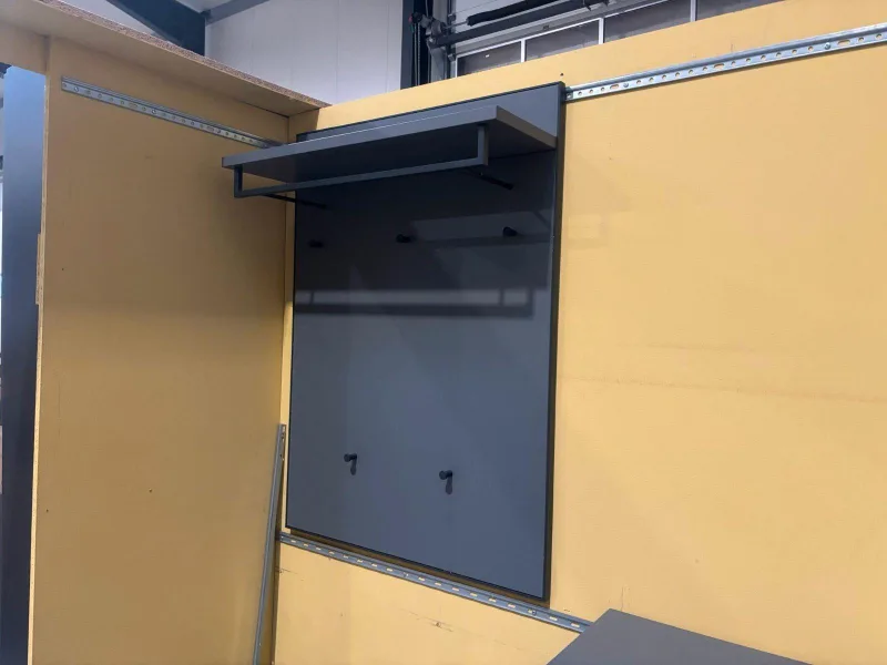 VOSS Garderobenpaneel Grau matt 80x27x109 cm
