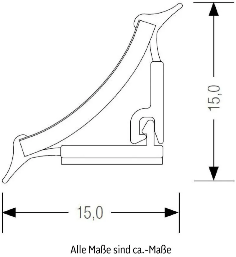 Wandabschlussleiste Edelstahl 300 cm Küchenblende - Bild 4
