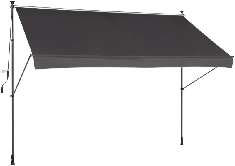 Klemm-Markise Anthrazit Polyester 300x150 cm