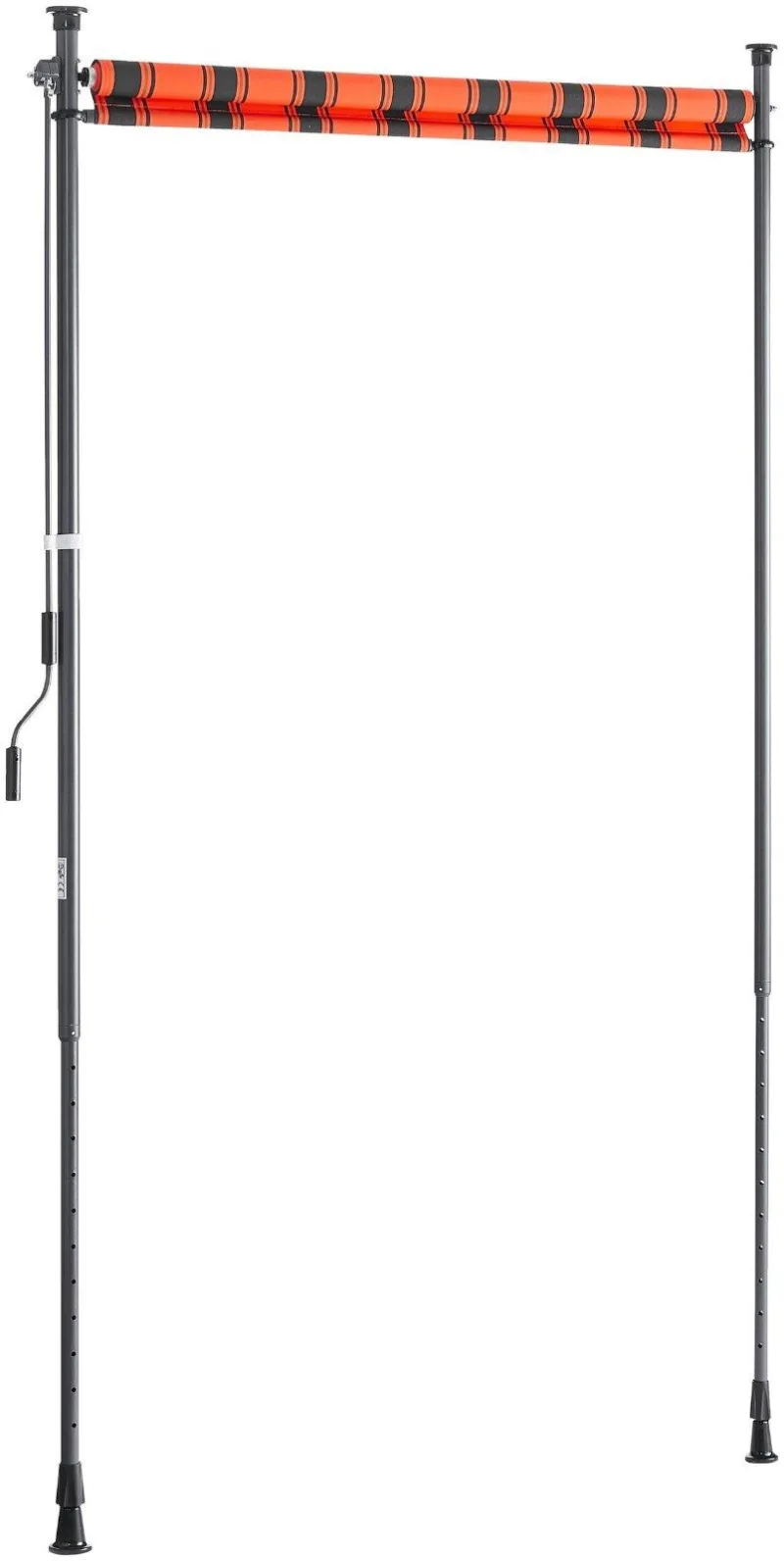Senkrechtmarkise Orange-Braun 120x225cm Aluminium - Bild 3