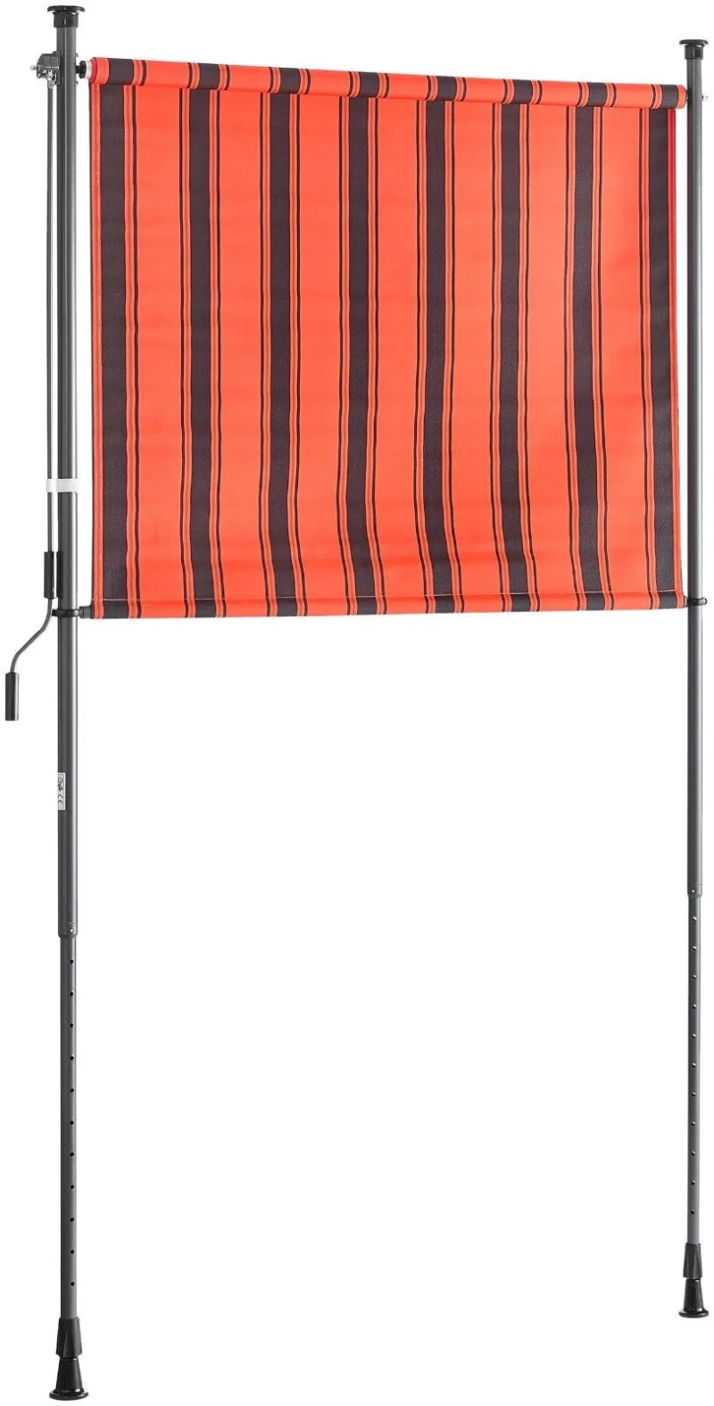 Senkrechtmarkise Orange-Braun 120x225cm Aluminium - Bild 4