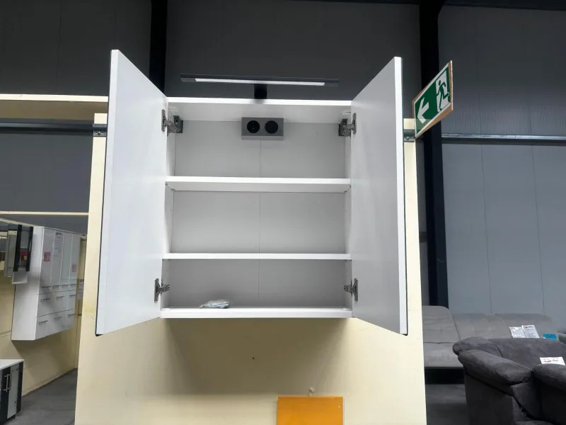 Spiegelschrank weiß 60x21x64 cm mit LED - Bild 2