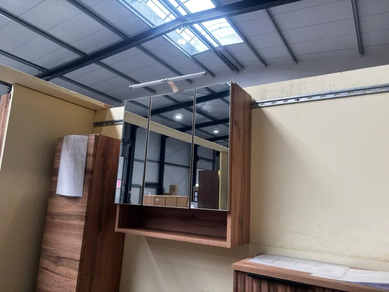 Spiegelschrank Badmöbel Wotaneiche 60x21x64 cm