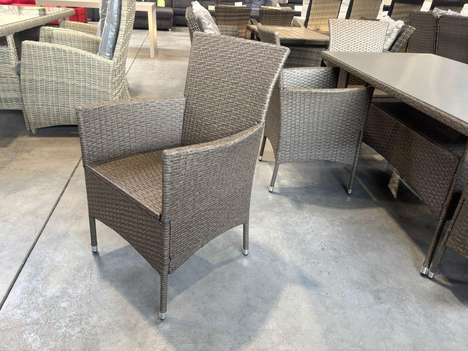 Gartensitzgruppe Polyrattan 7tlg braun-grau - Bild 6