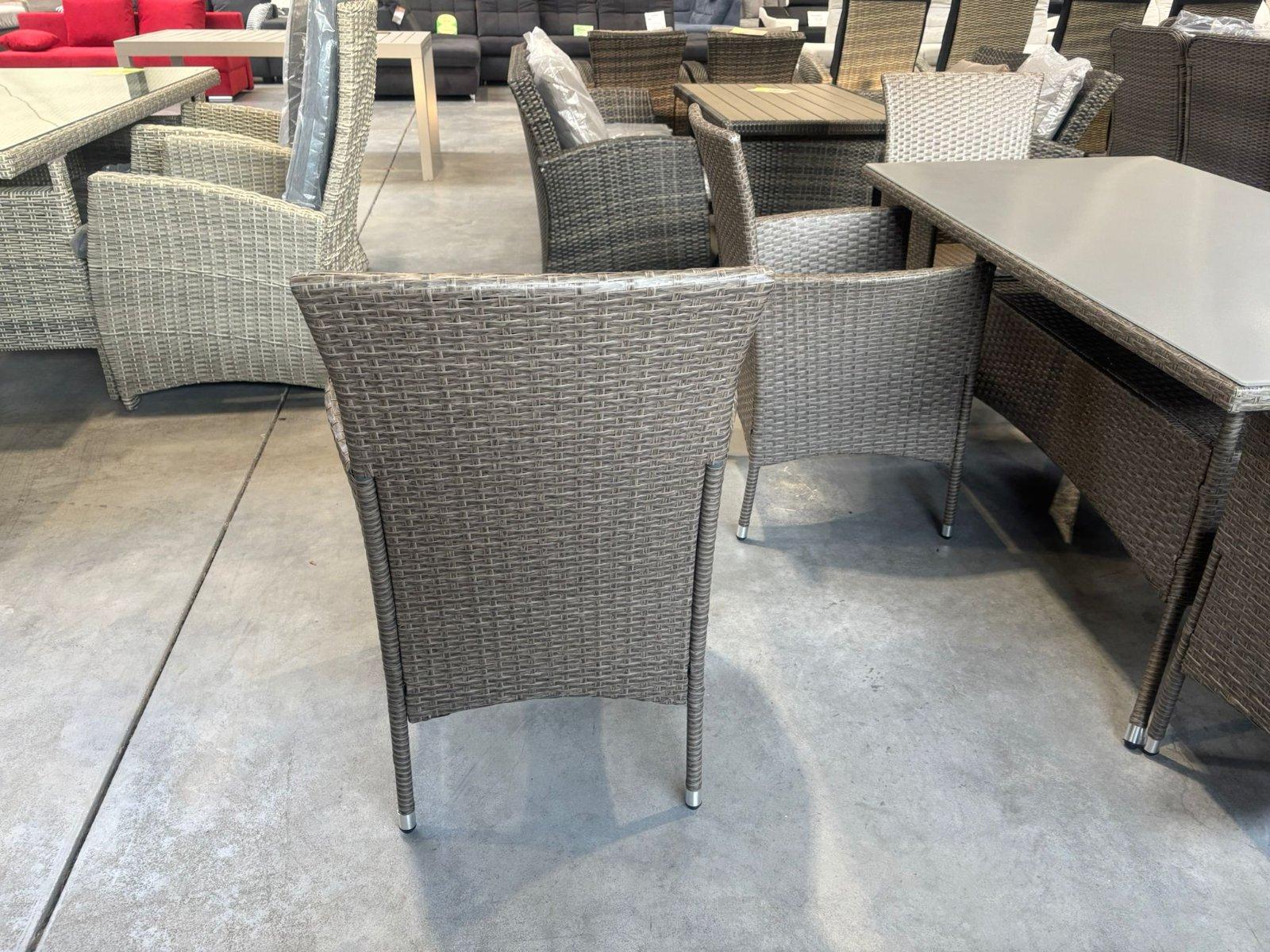 Gartensitzgruppe Polyrattan 7tlg braun-grau - Bild 7
