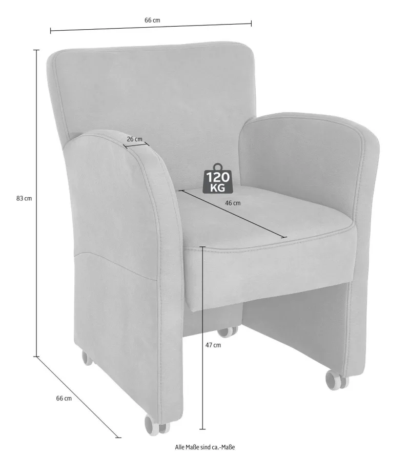 Eckbank Beige Strukturstoff 264x197 cm + 3 Sessel - Bild 12