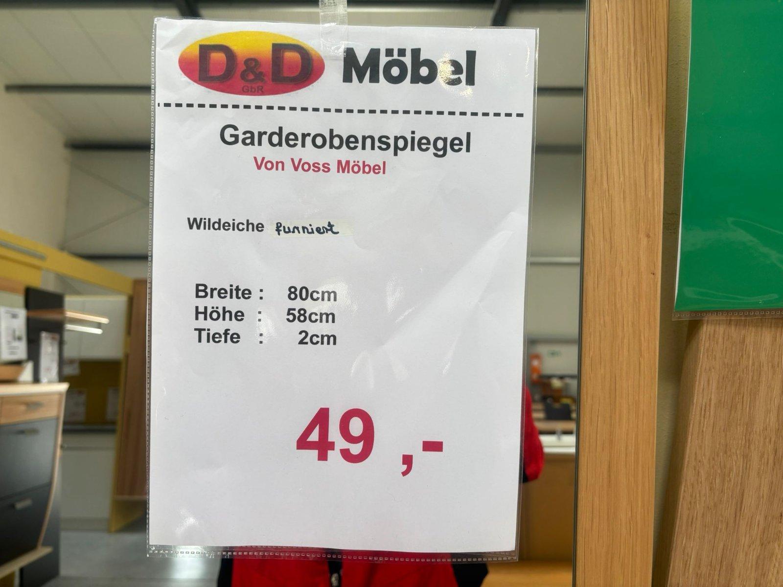 Garderobenspiegel Wildeiche 80x2x58 cm - Bild 2